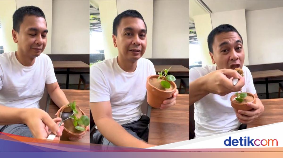 Makan Gado-gado Bentuk Pot, Raditya Dika Bikin Netizen Penasaran