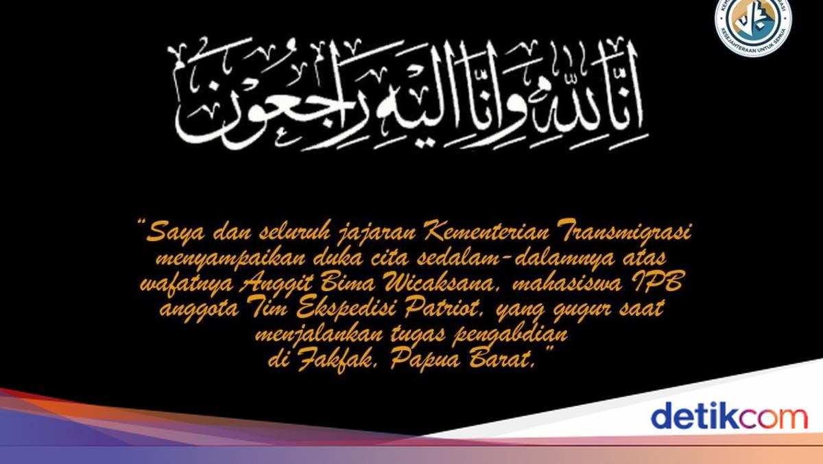 Mentrans Pimpin Langsung Evakuasi Jenazah Patriot dari Fakfak ke Jakarta