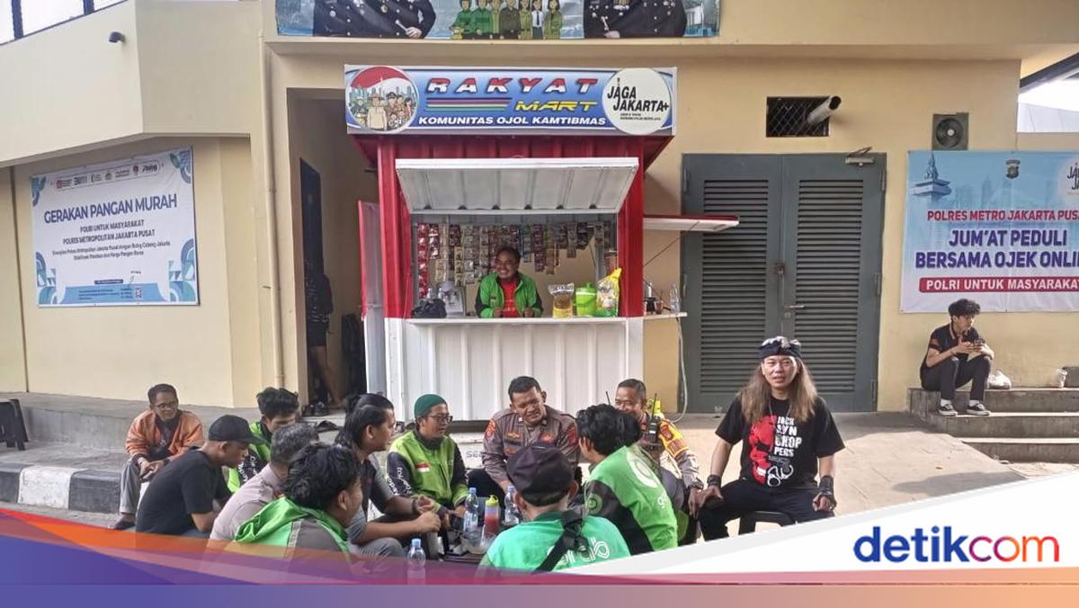 Polres Jakpus Buat Gerai Rakyat Mart, Tingkatkan Kesejahteraan Driver Ojol