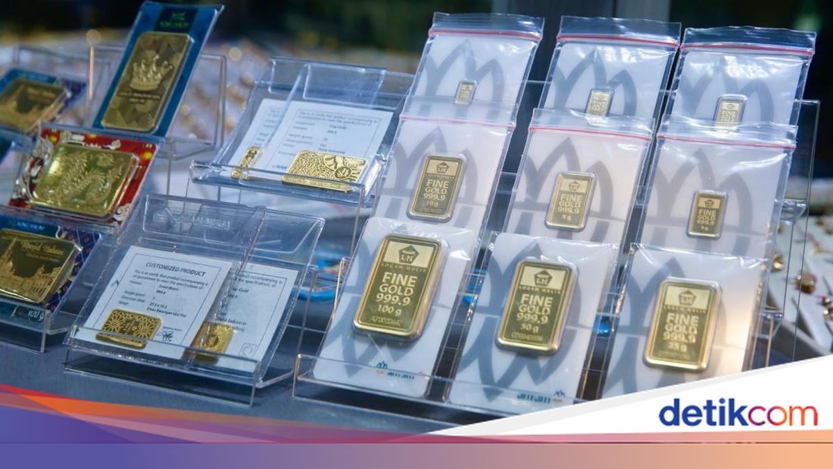 Harga Emas Antam Turun Rp 12.000 per Gram, Ini Rinciannya Hari Ini
