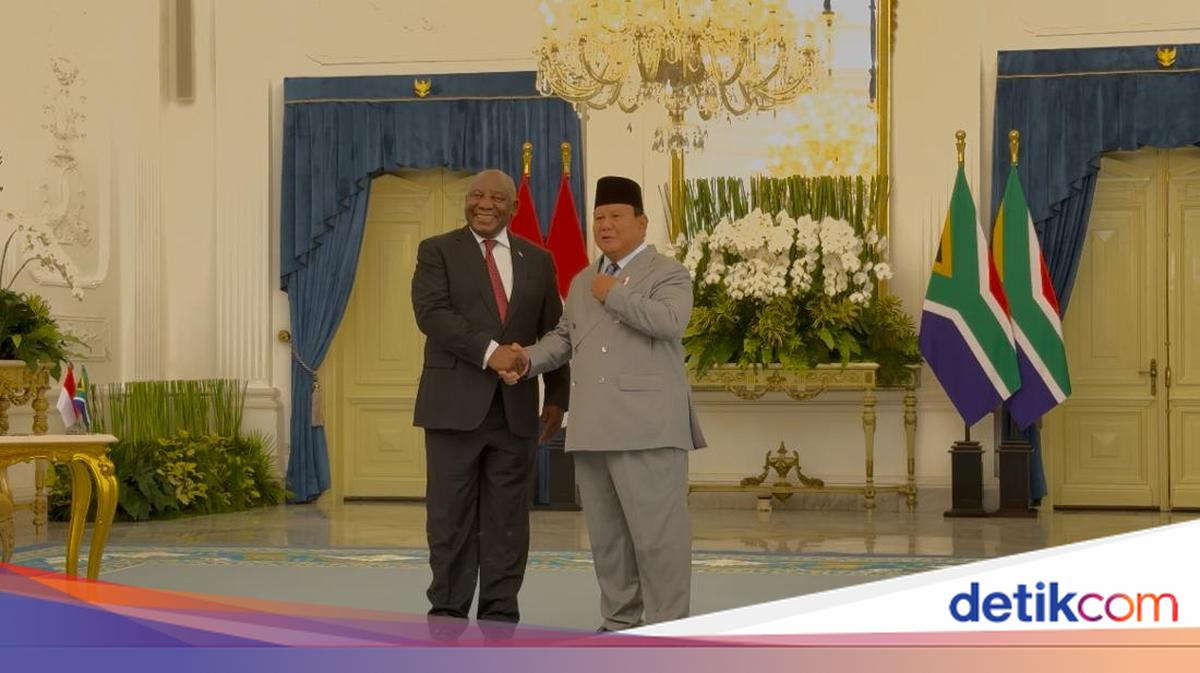 Prabowo Terima Kunjungan Kenegaraan Presiden Afsel Ramaphosa di Istana