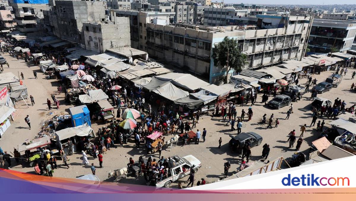 Suasana Pasar Gaza Hidup Lagi di Tengah Gencatan Senjata