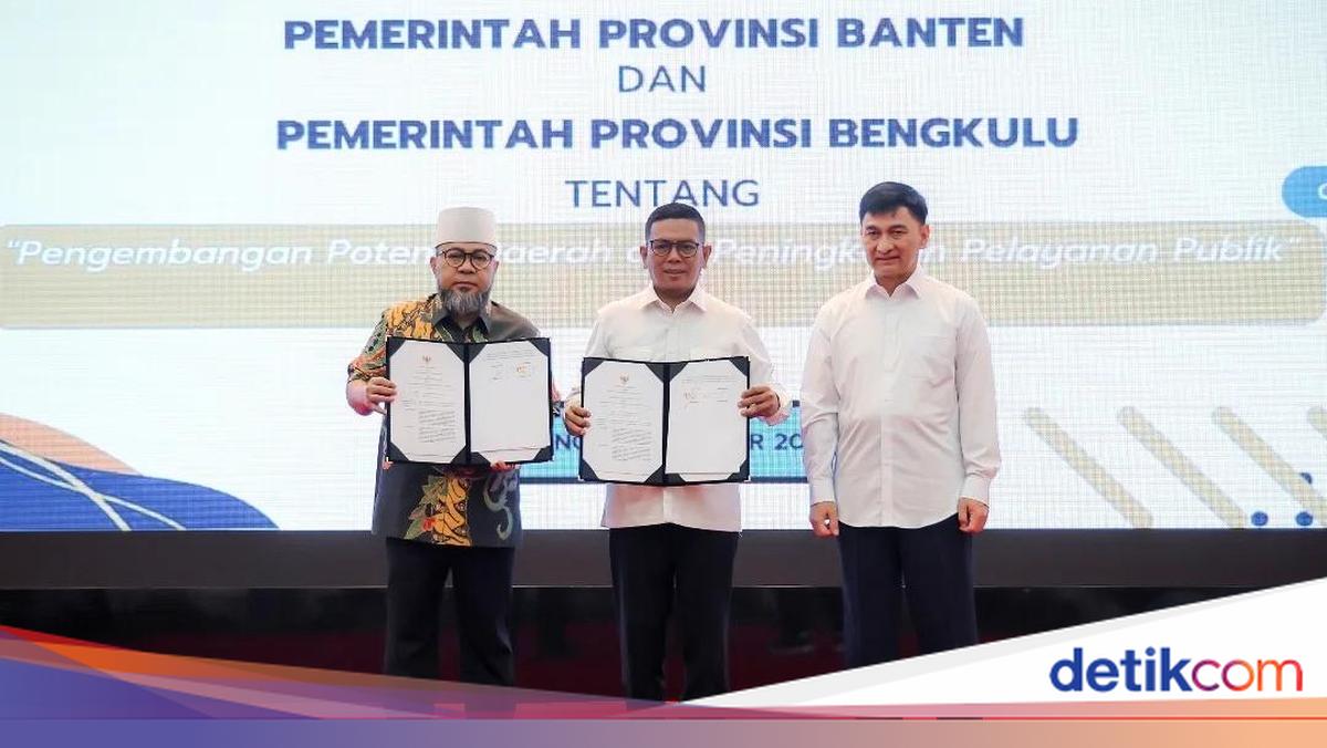 Gubernur Bengkulu Kunjungi Banten, Tertarik Program Bangun Jalan Desa
