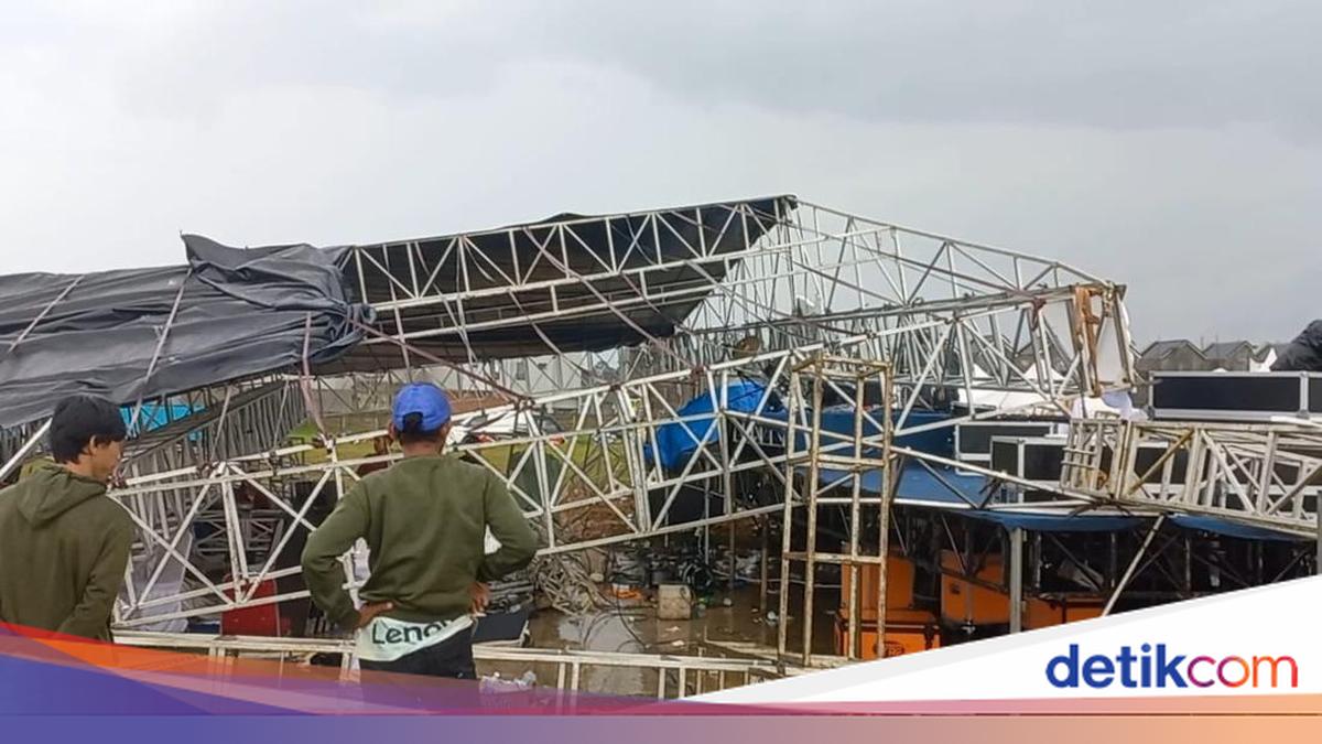 Tenda dan Panggung di Bogor Ambruk Diterjang Angin Kencang, 2 Orang Terluka