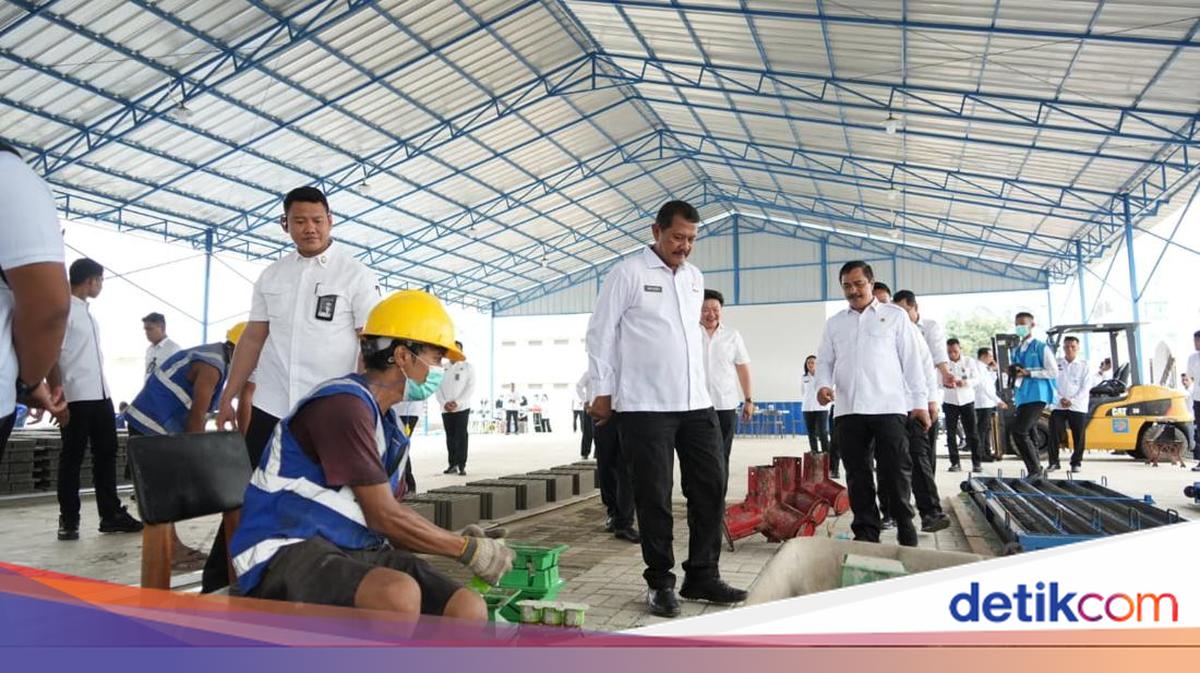 Menteri Imipas Tinjau Jawara Beton Produk Warga Binaan Lapas Tangerang
