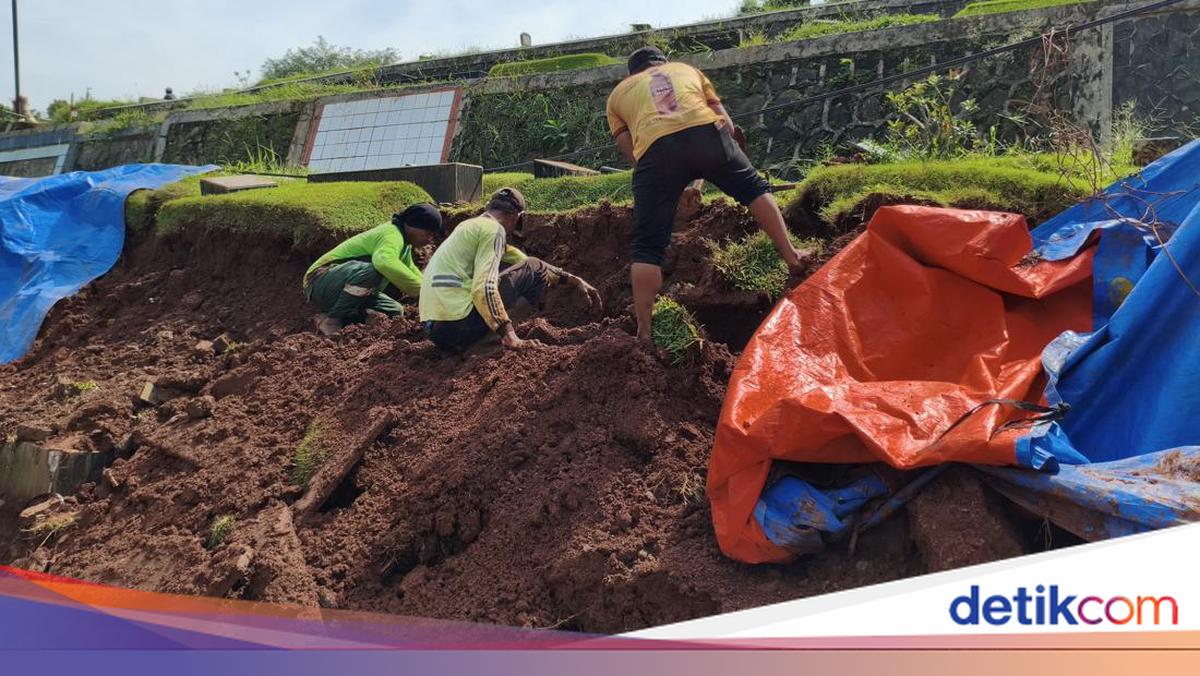 Kondisi Terkini TPU Jeruk Purut Usai Tembok Pembatas Roboh Akibat Hujan