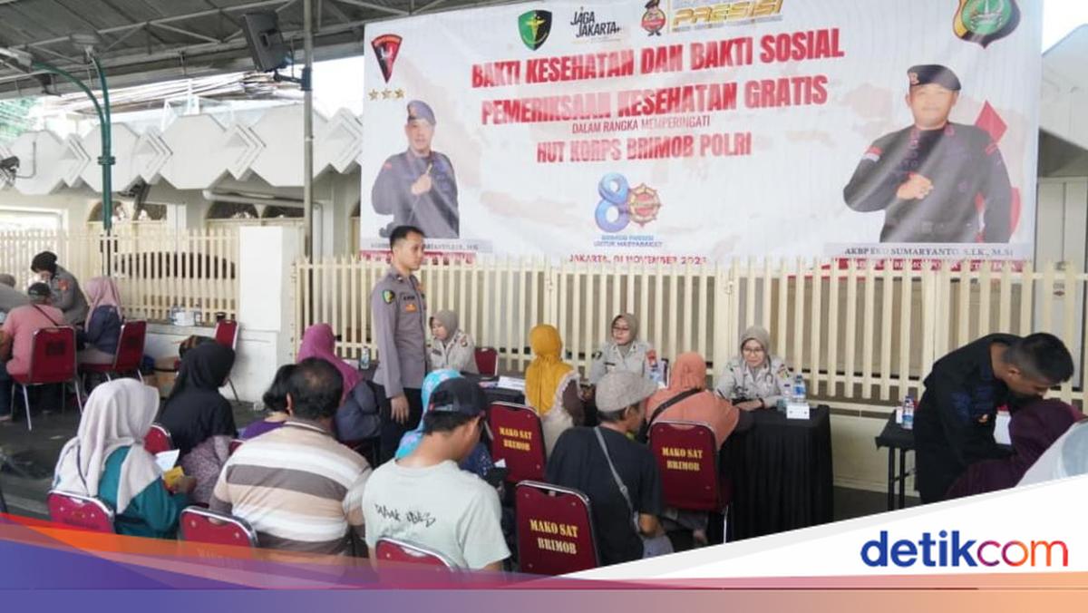 Brimob Polda Metro Gelar Bakti Kesehatan untuk Warga Kwitang