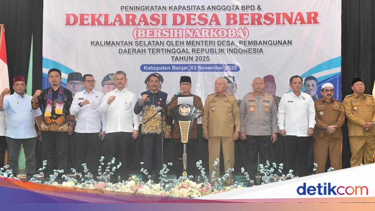 Mendes Deklarasi Desa Bersih Narkoba di Kalsel