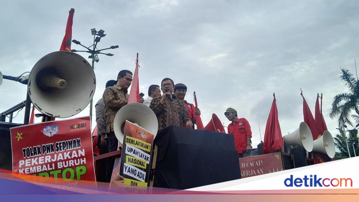 Ketua BAM DPR Temui Massa Buruh, Setuju Ubah UU Ketenagakerjaan