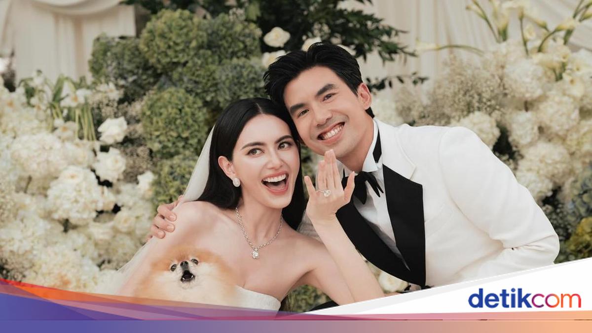 Bintang film Thailand, Davika Hoorne resmi menikah dengan Ter Chantavit Dhanasevi. Selamatt!