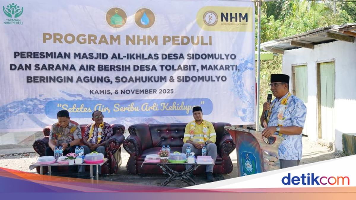 Perkuat Kehidupan Sosial, NHM Bangun Masjid-Air Bersih untuk Warga Kao Barat