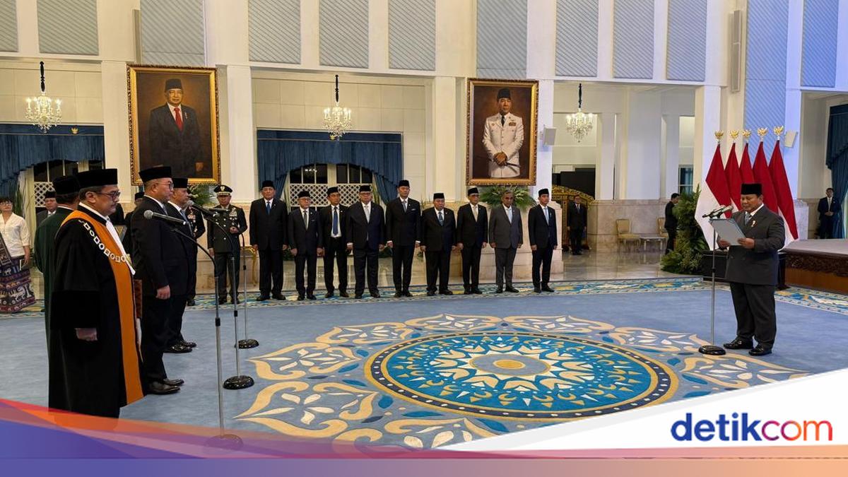 Jadi Wakil Ketua MA, Hakim Agung Dwiarso Ucap Sumpah Jabatan di Depan Prabowo