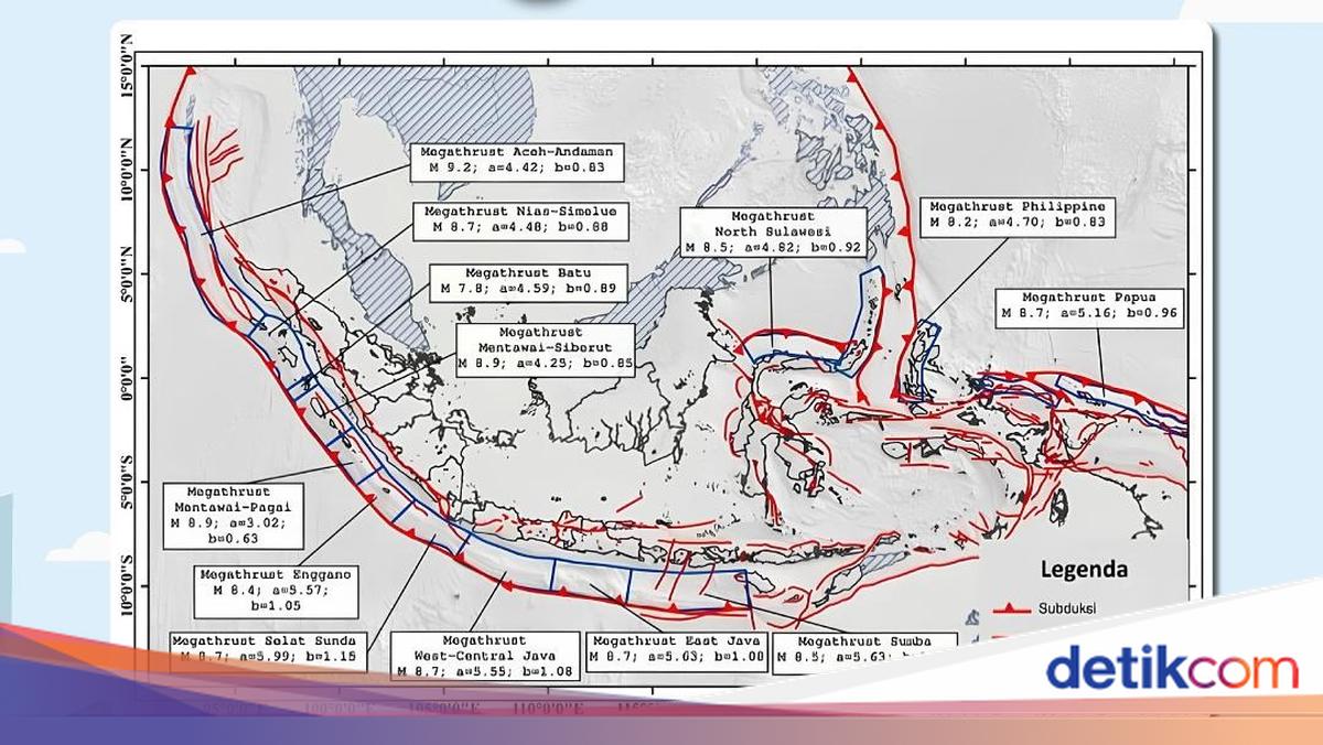Peta Zona Gempa Megathrust Indonesia, Pahami Kesiapsiagaannya!