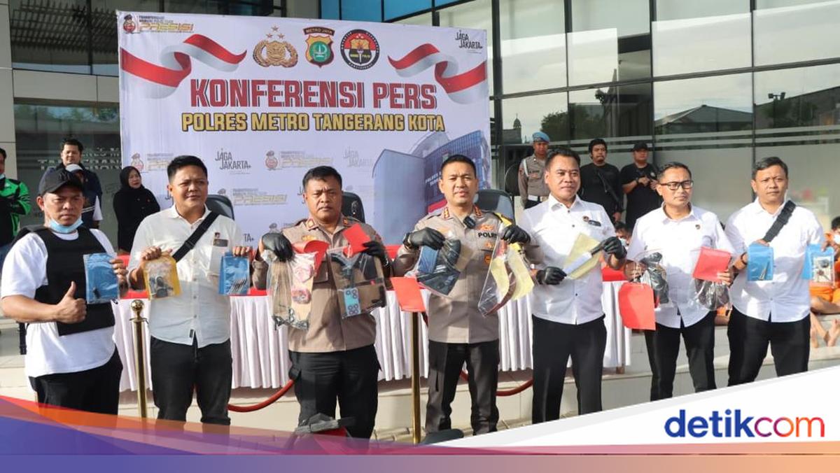 Polres Tangerang Kota Bekuk 17 Pelaku Curanmor, 3 Pikap-21 Motor Disita