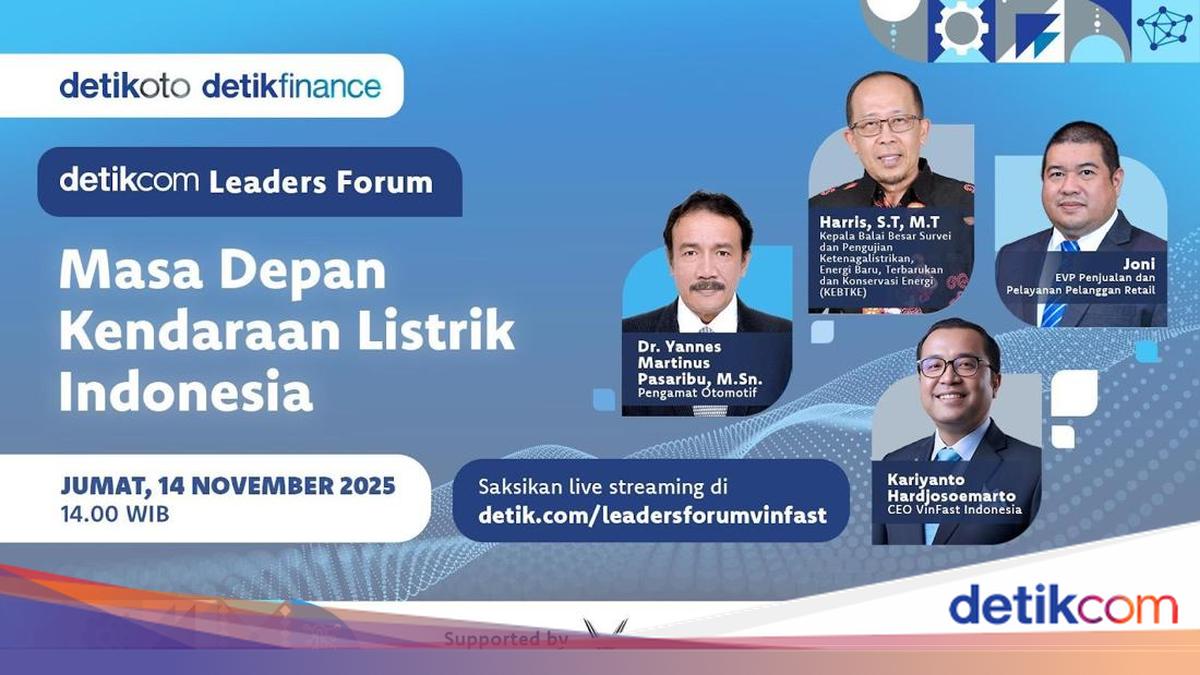 Menilik Potensi RI Jadi Pemain Utama Kendaraan EV di detikcom Leaders Forum