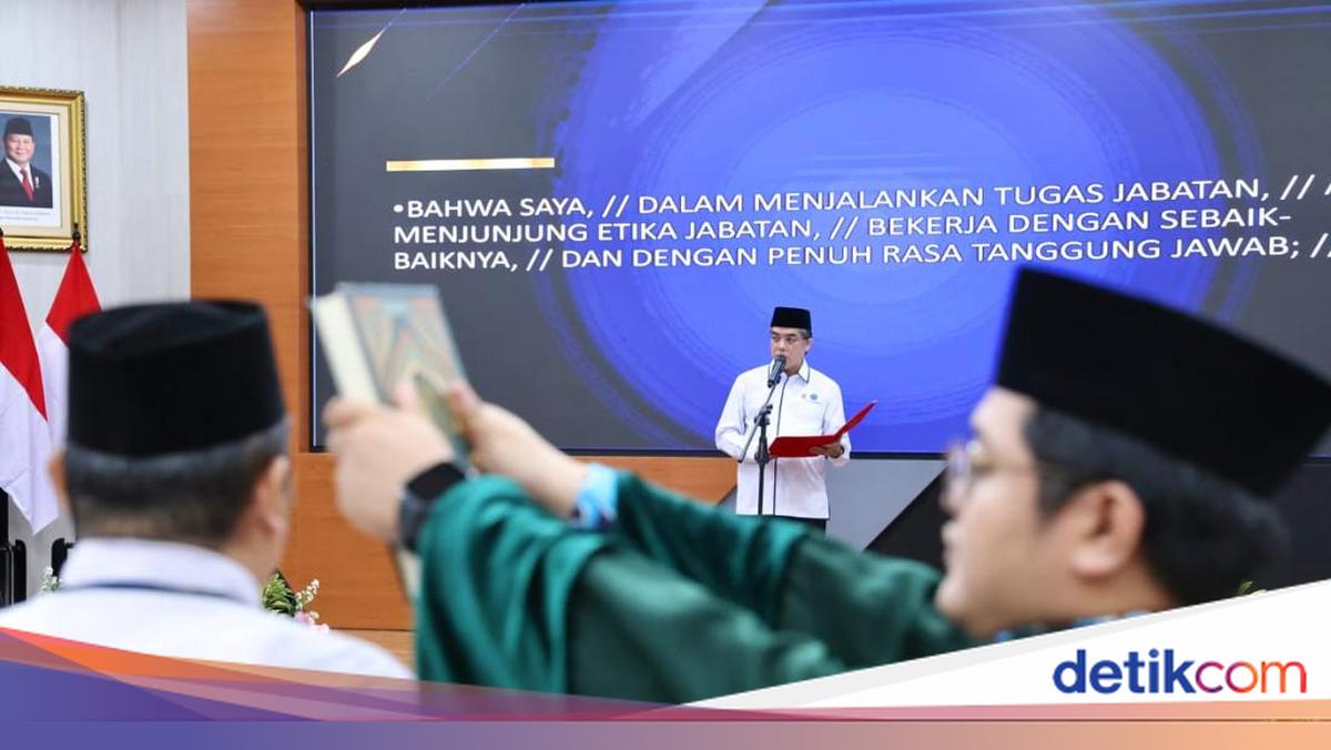 Menaker Lantik Pejabat Pimpinan Tinggi dan Fungsional, Ini Pesannya