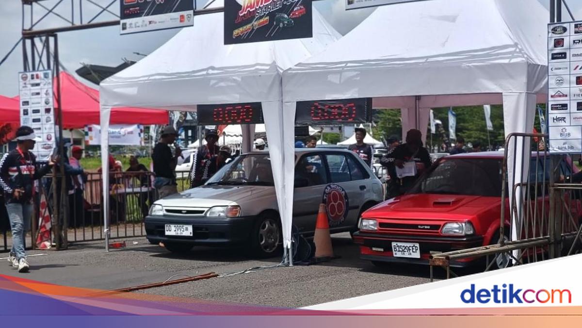 Toyota Starlet Menolak Tua, Digeber Drag Race di Bandara