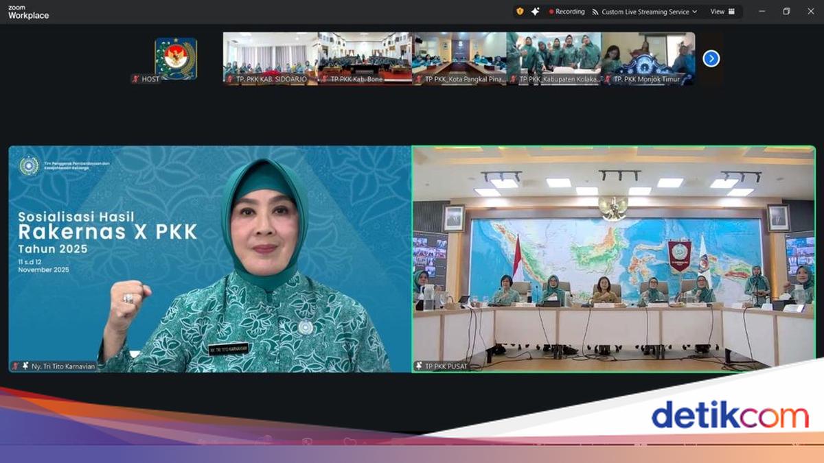 Ketum TP PKK Tekankan Pentingnya Konsistensi Jalankan Hasil Rakernas X