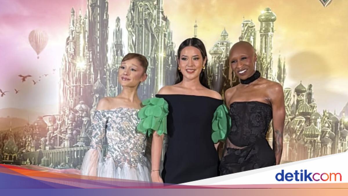 Tegang! Momen Raisa Bertemu Ariana Grande di Premier Film Wicked: For Good