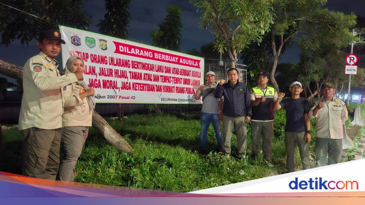 Satpol PP Patroli di Taman Daan Mogot Usai Dugaan Prostitusi Sesama Jenis