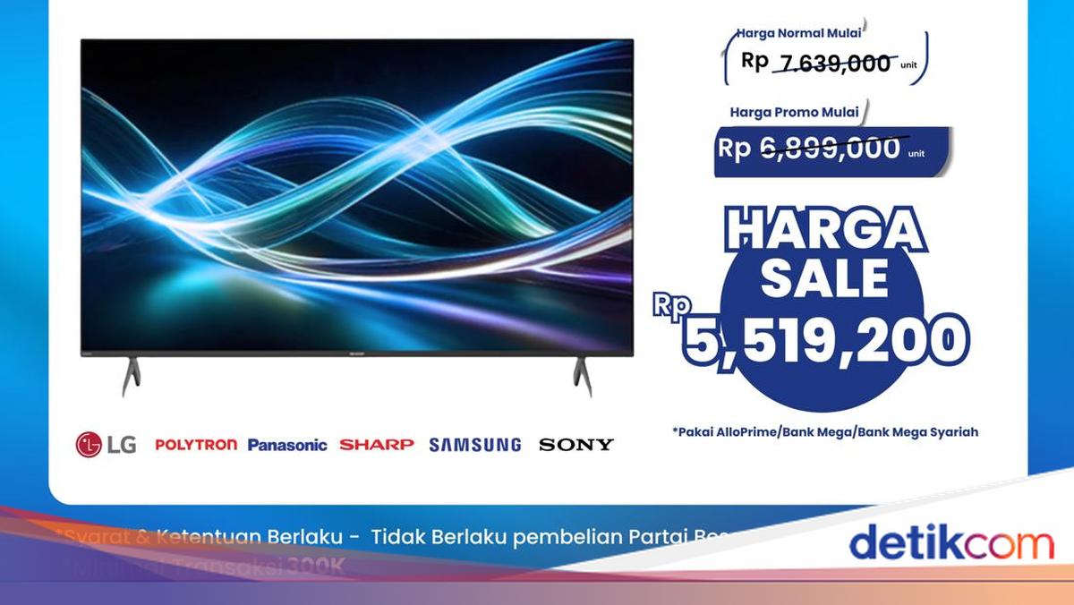 Sharp LED TV 50 Inch di Transmart Full Day Sale Diskon