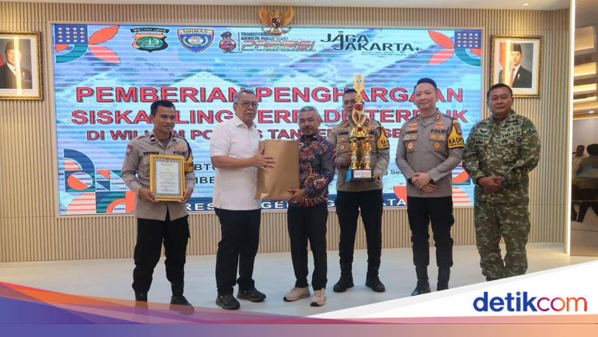 Kapolres Tangsel-Forkopimda Beri Penghargaan 3 Siskamling Terpadu Terbaik