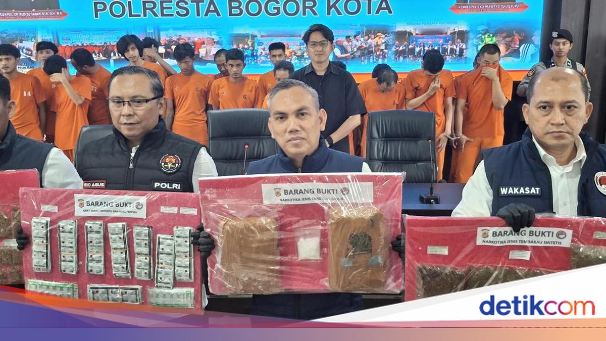10 Hari Operasi Narkoba: Polresta Bogor Jerat 22 Pelaku, Sita Ganja-Sabu