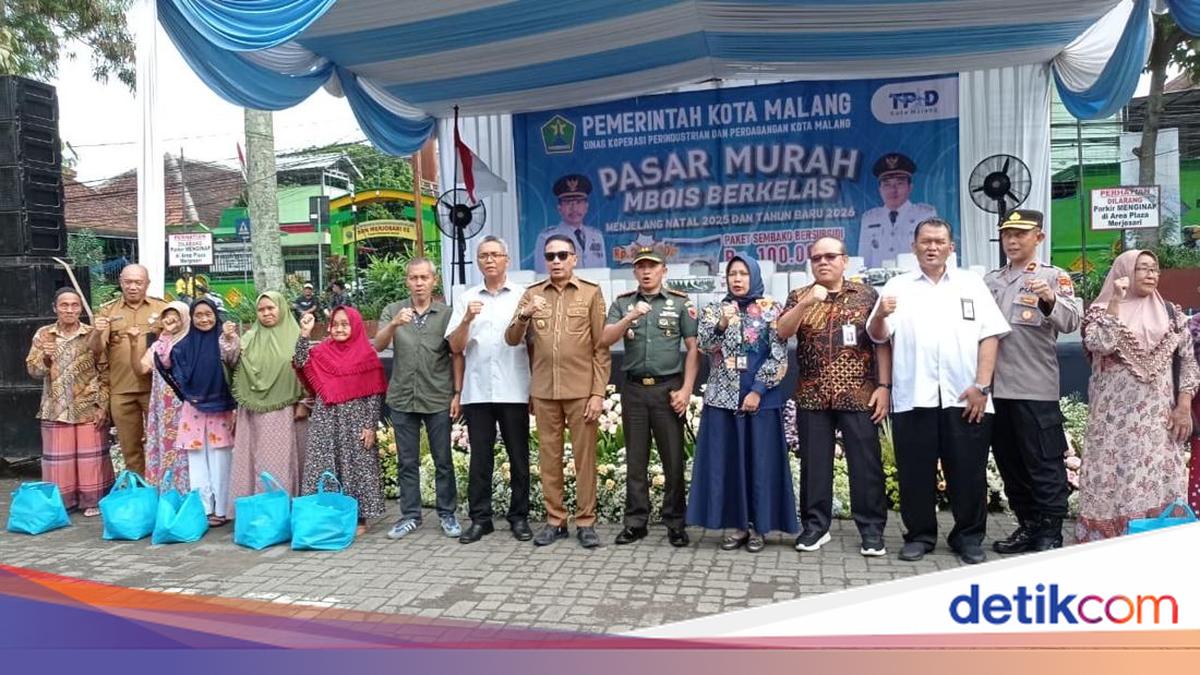 Jelang Nataru, Pemkot Malang Gelar Pasar Murah Mbois Berkelas