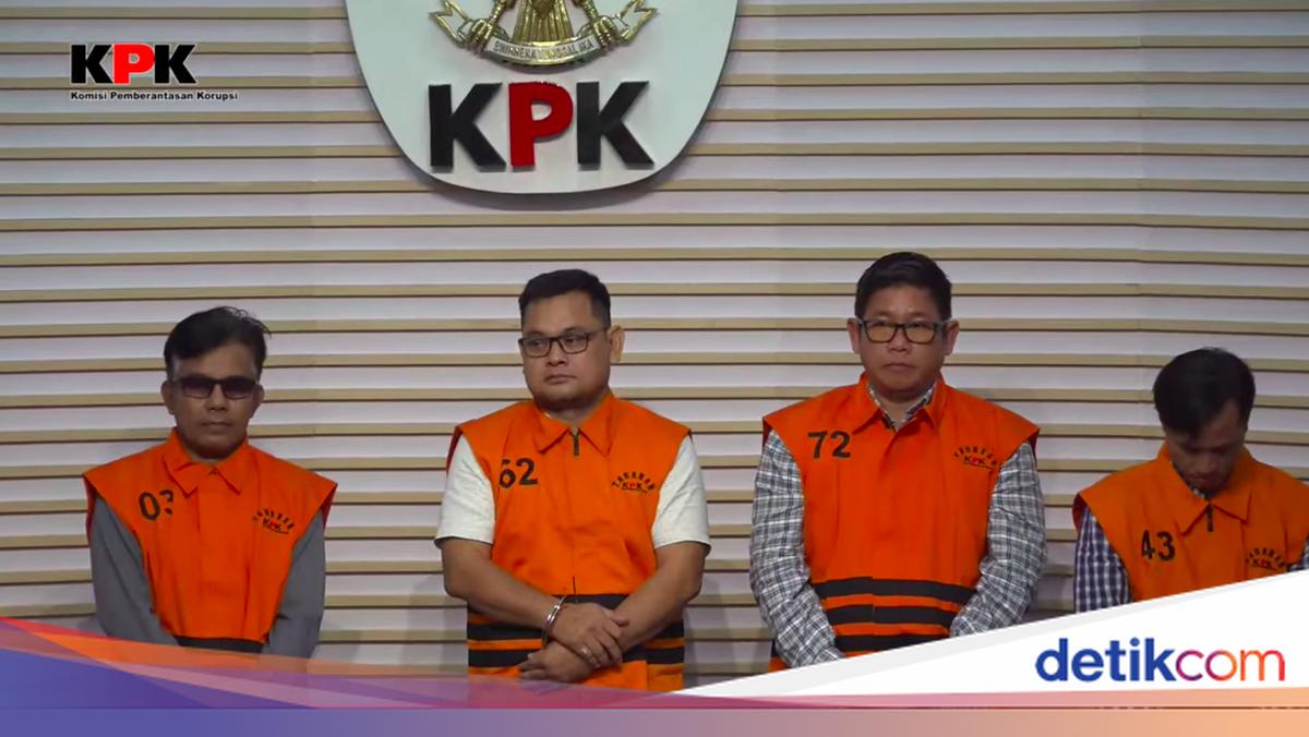KPK Tahan 4 Tersangka Korupsi Proyek Dinas PU Termasuk Waka DPRD OKU