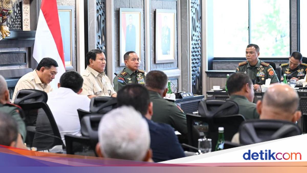 Prabowo Gelar Rapat Khusus di Mabes TNI, Evaluasi Kopdes Merah Putih