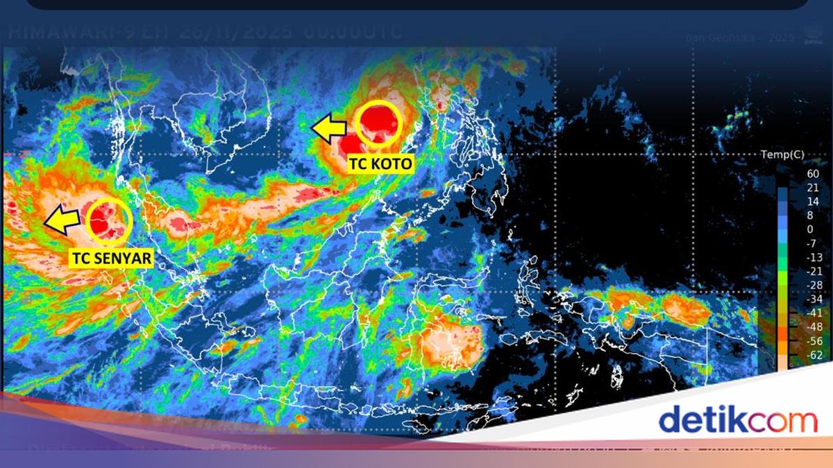 Bibit Siklon yang Picu Cuaca Ekstrem di Aceh-Sumut Naik Level