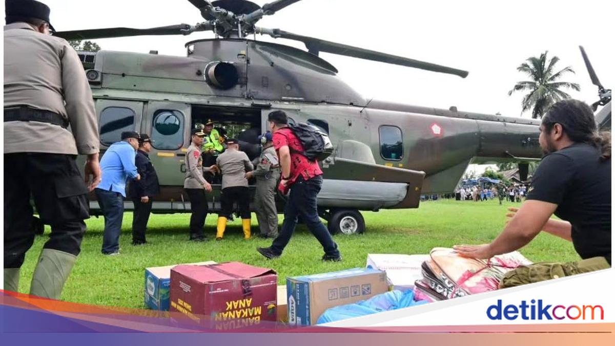 Kirim Bantuan Bencana, 11 Helikopter Kelilingi Daerah Terisolasi di Sumatera