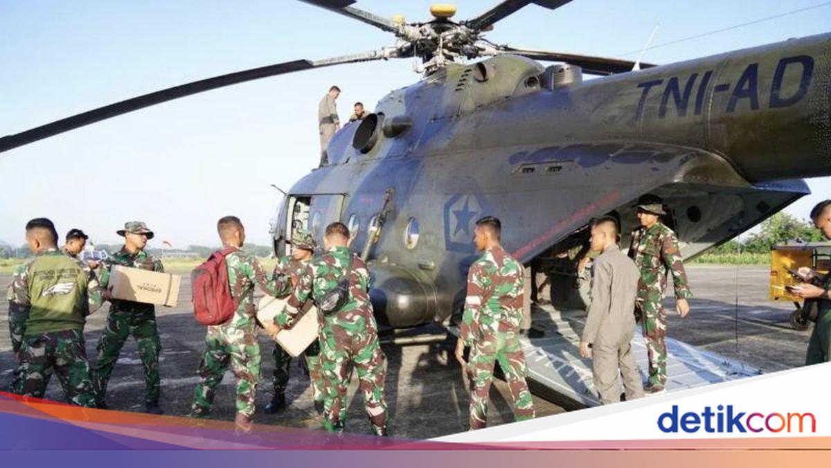 Akses ke Langsa Aceh Terputus, 1,5 Ton Bantuan Dikirim Pakai Heli