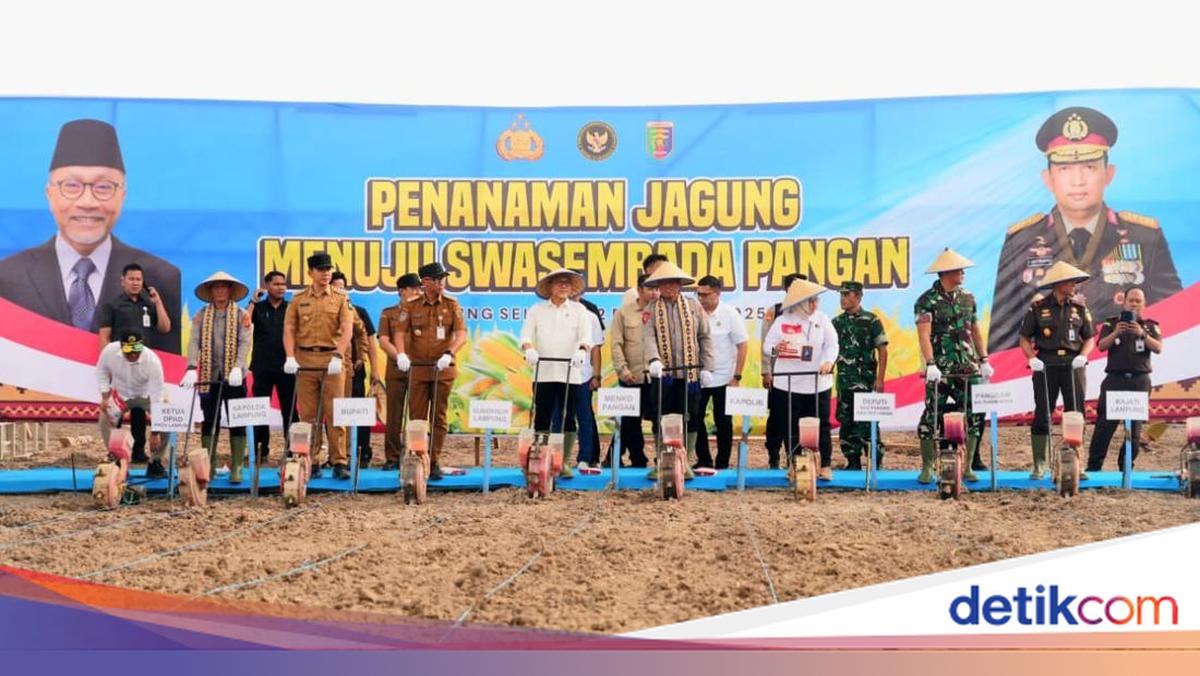 Tanam Jagung di Lampung, Wakapolri: Ketahanan Pangan Tak Hanya Program Tapi Kerja Bersama