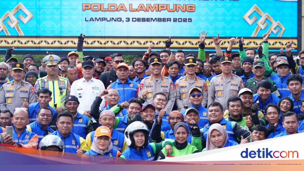 Wakapolri Pimpin Ojol Kamtibmas Polda Lampung: Semoga Ini Jadi Simpul Kolaborasi