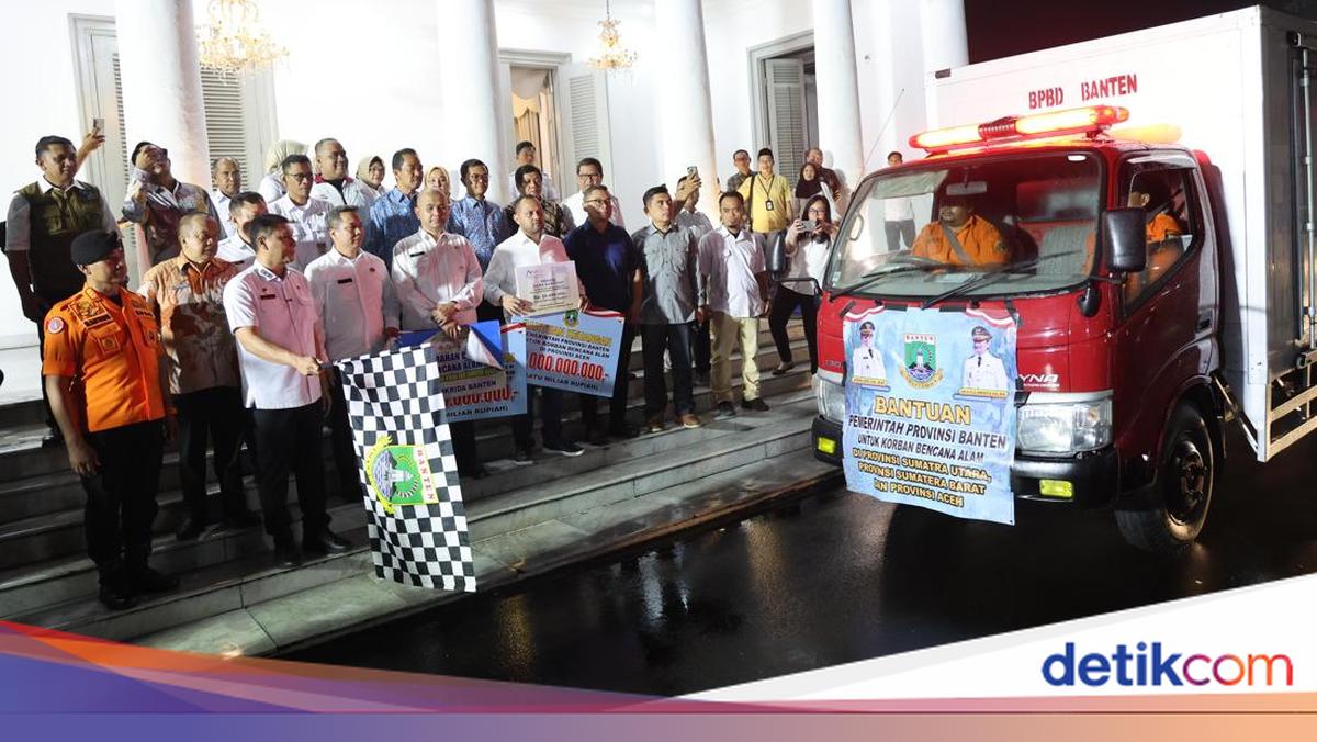 Pemprov Banten Beri Bantuan Rp 3 M untuk Korban Bencana di Aceh-Sumatera