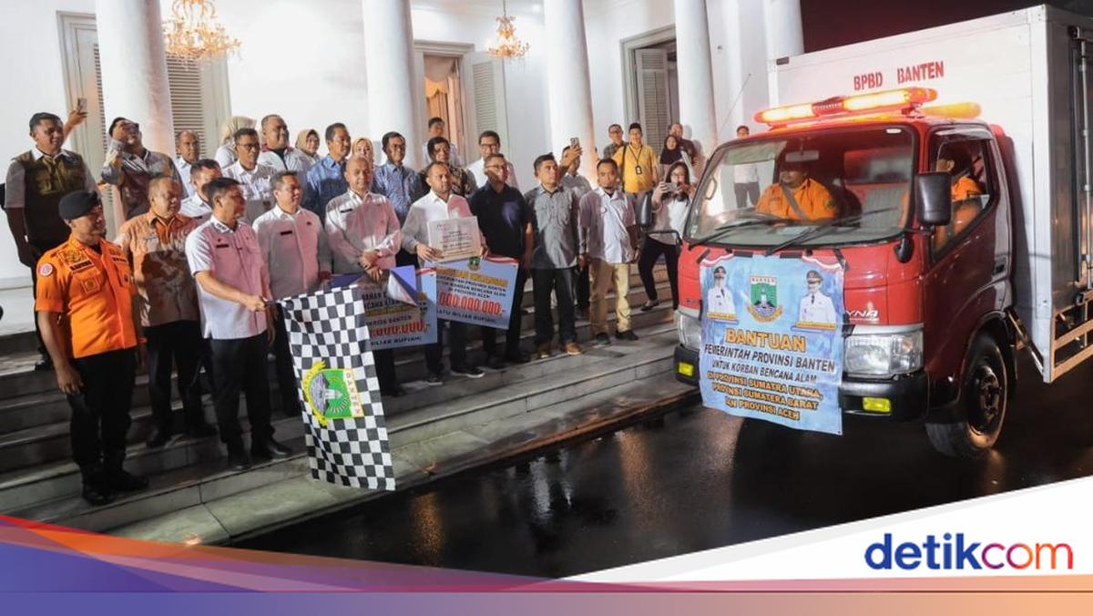Pemprov Banten Salurkan Bantuan Rp3 Miliar &amp; Logistik ke Sumatera-Aceh