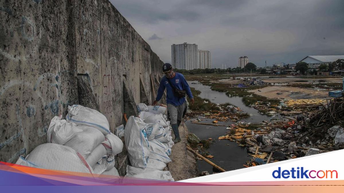 SDA DKI Temukan 3 Titik Bocor Tanggul Laut, Sementara Ditambal Karung Pasir