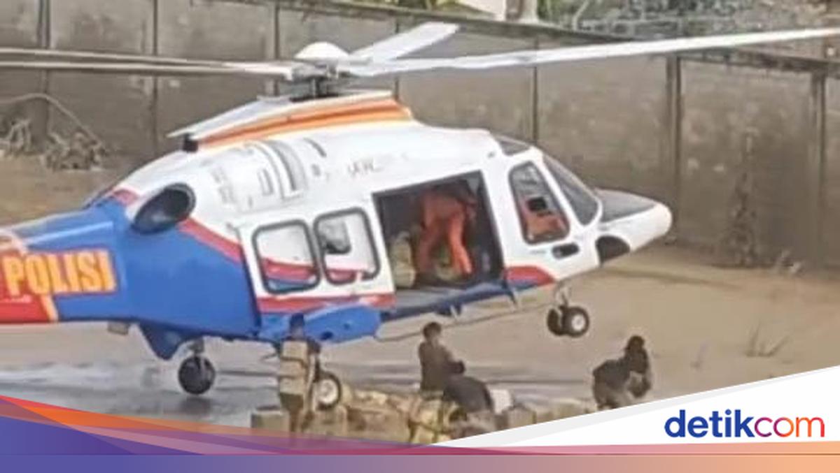 Manuver Presisi Terbang Rendah, Heli Polri Dropping Bantuan ke Aceh Tamiang