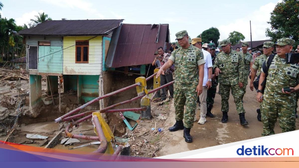 Desa Garoga Tapsel Termasuk Terparah Terdampak Banjir, Akses Jalan Terputus