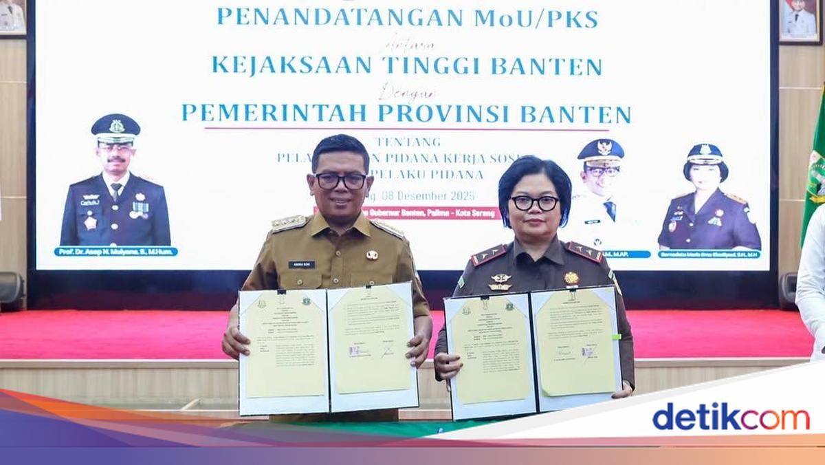 Pemprov dan Kejati Banten Teken MoU Pelaksanaan Pidana Kerja Sosial