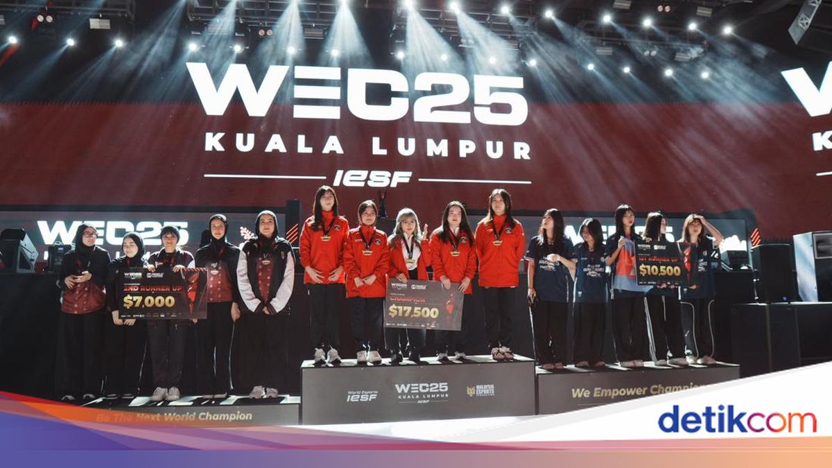 Hasil IESF Mobile Legends 2025: Timnas Putri Indonesia Juara