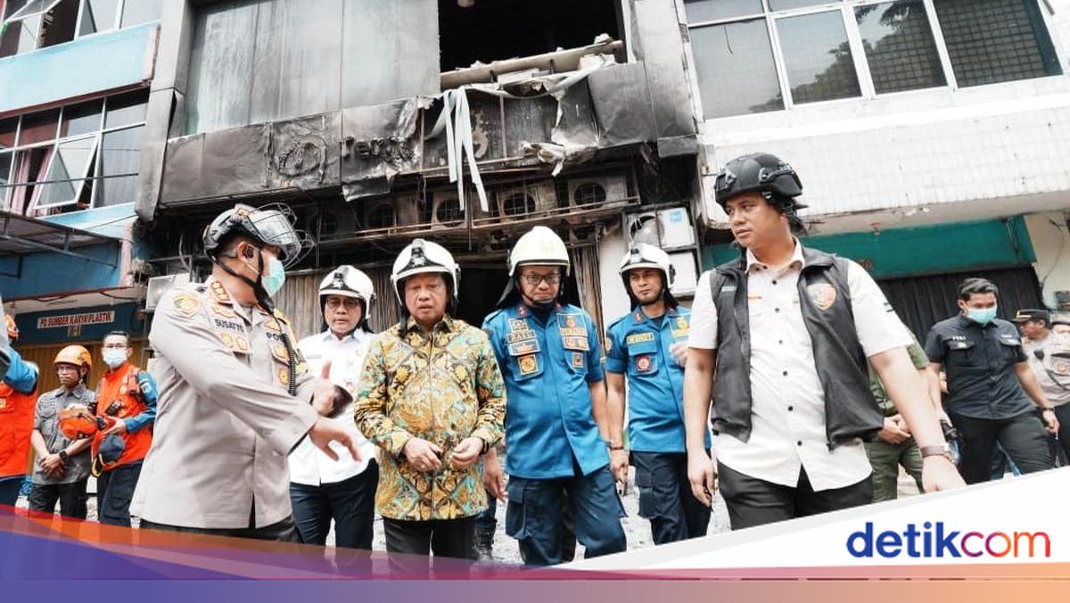 Tinjau Lokasi Kebakaran Kemayoran, Mendagri Evaluasi Kelayakan Bangunan