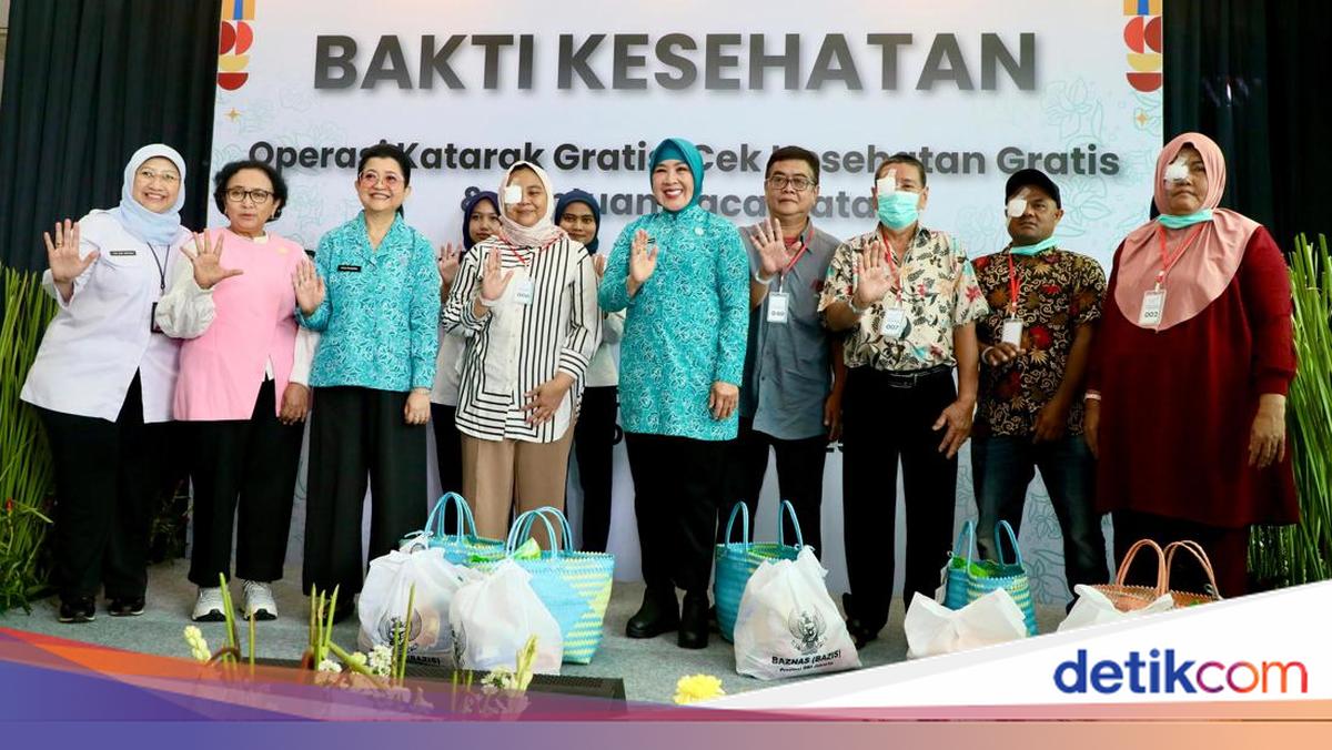 Bakti Kesehatan TP PKK, 110 Lansia Nikmati Operasi Katarak Gratis