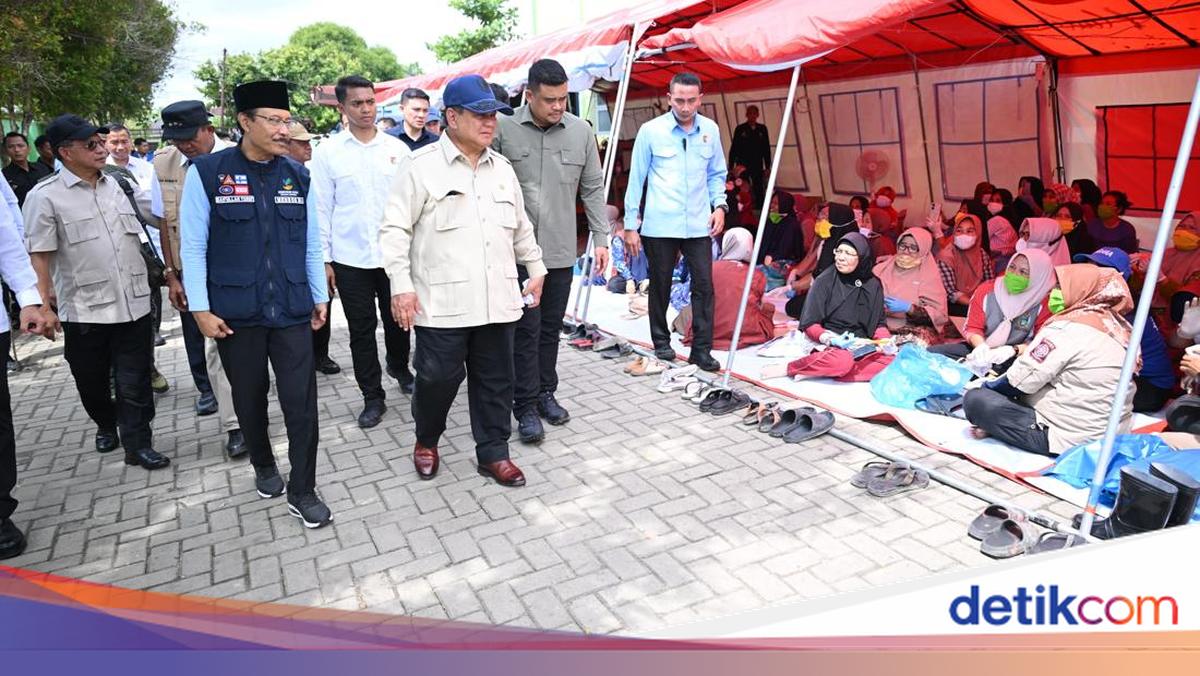 Mendagri Dampingi Prabowo Tinjau Pengungsi Banjir Langkat