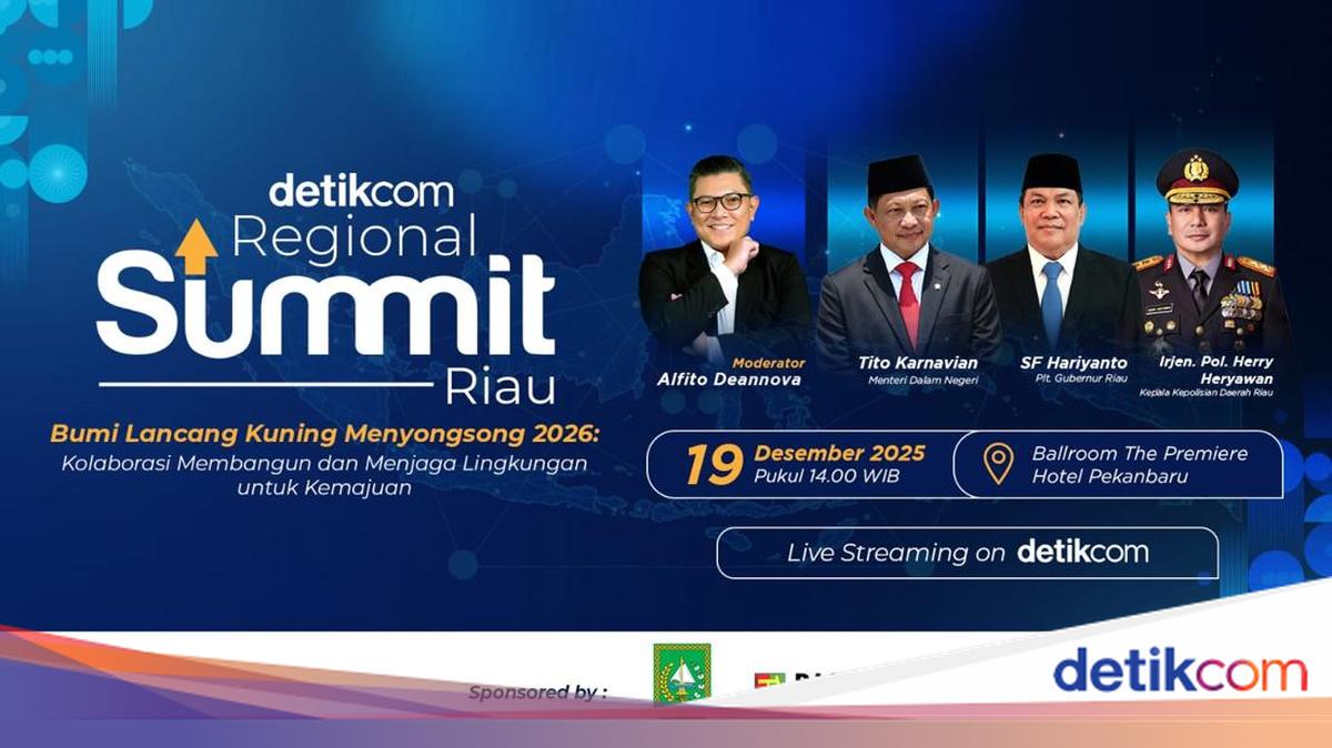 detikcom Regional Summit Riau Dorong Kolaborasi Pembangunan Berkelanjutan