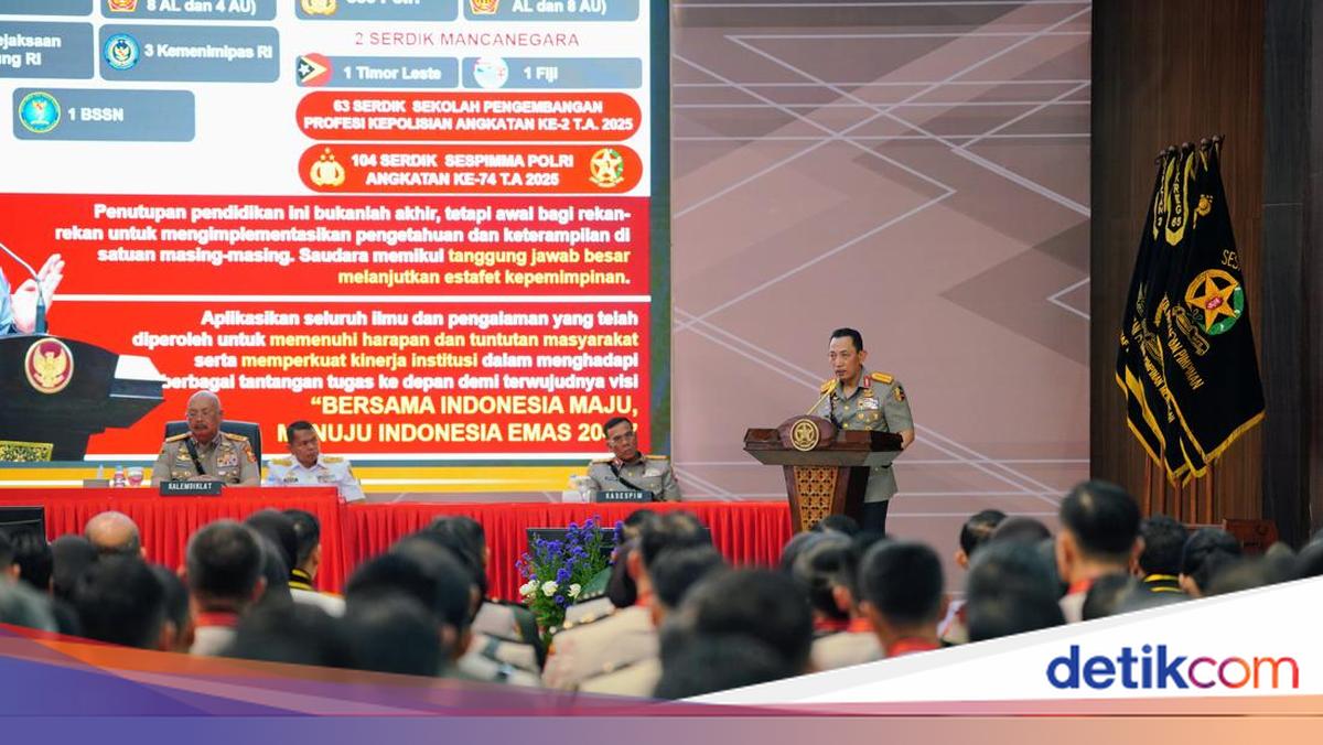 Kapolri Pimpin Penutupan Pendidikan Sespim Polri Tahun Ajaran 2025