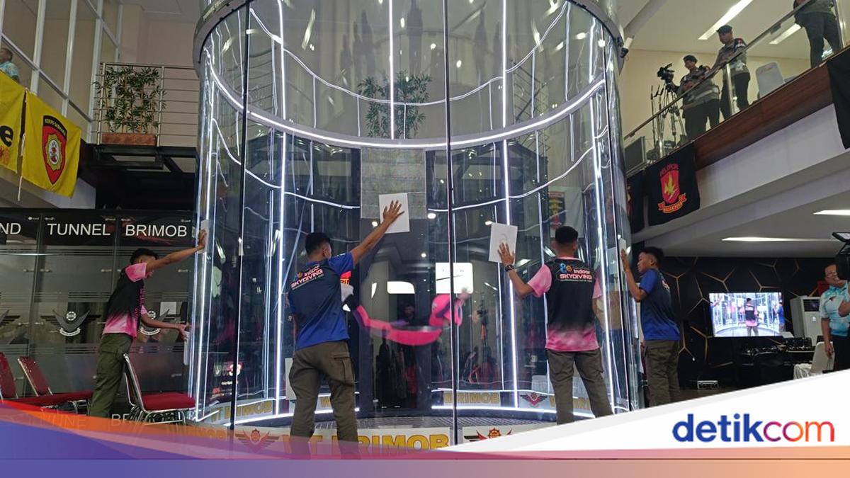 Brimob Gelar Kejuaraan Skydiving Indoor di Bogor, Harap Genjot Regenerasi Atlet