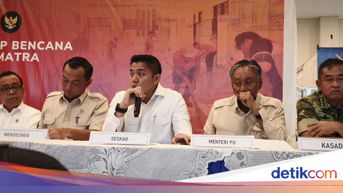 Seskab: Penanganan Bencana di 3 Provinsi Skala Nasional, Gunakan Dana Pusat
