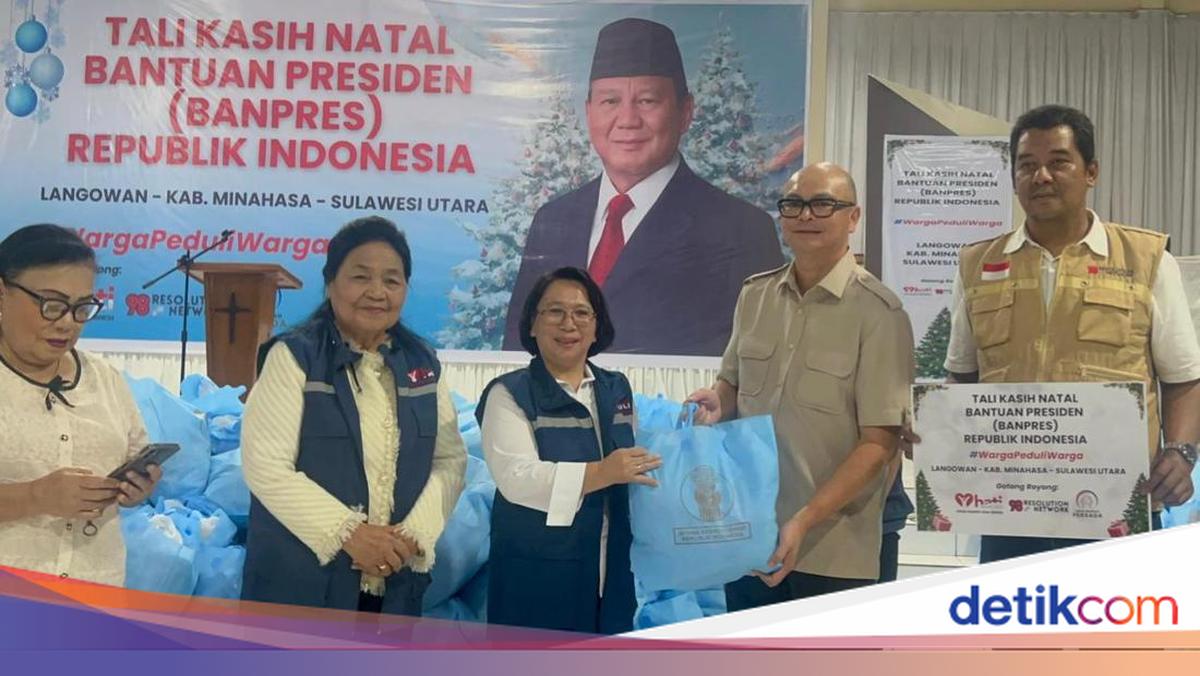 Sukacita Natal, Prabowo Kirim Tali Kasih untuk Warga di Langowan Minahasa